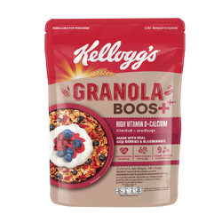 Kellogg's Granola Boos+ High Vitamin D &Calcium เคลลอกซ์ กราโนล่าบูสท์ ไฮวิตามิน D 200 g. (05-9140)
