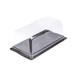 กล่องใส FF-62 ฐานน้ำตาล ขนาด 6.0 x 10.5 x 5.5 ซม. จำนวน 50 ใบ (09-7178)