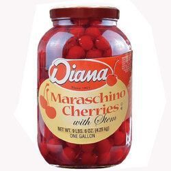 เชอรี่มีก้านสีแดง Diana Maraschino Cherries 4.25 Kg. (05-8473)