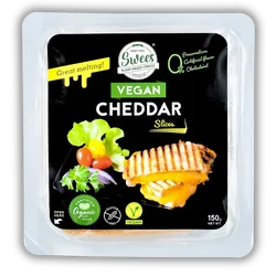 Swees Cheddar Vegan Cheese Slices 150 g. (chilled) (02-8787)