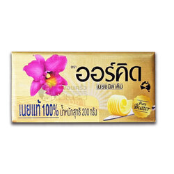 เนยสดออร์คิด Creamery Butter เค็ม 200 กรัม Orchid Creamery Butter Salted 200 g. (02-0108)(สินค้าแช่เย็น)