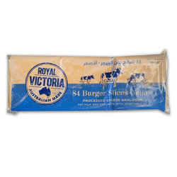 Royal Victoria (Orange) Cheddar Cheese 84 Slices Processed Cheese เชดด้าชีส สีส้ม 84 สไลซ์ 1 KG.(02-9043)