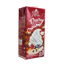 วิปปิ้งครีมตรา ฟาร์มเฟรช Farm Fresh UHT Whipping Cream1 Lt. (02-8280)(สินค้าแช่เย็น)