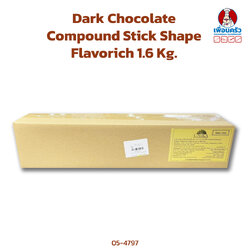 Dark Chocolate Compound Stick Shape Flavorich 1.6 Kg. (05-4797)