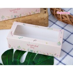 กล่องพายสับปะรด ลาย Wonderful 8 x 18.5 x 5.5 ซม. ห่อ 20 ใบ (09-9074)