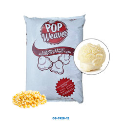 เมล็ดข้าวโพดป๊อปคอร์นมัชรูม ตรา Pop Weaver Mushroom Popcorn kernels กระสอบ 22.68 KG. (08-7428-12)