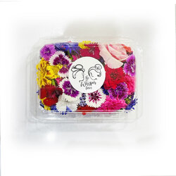 ดอกไม้ทานได้ คละประเภท (แช่เย็น) Assorted Edible Flowers 20 g. (สินค้าแช่เย็น)(08-7431)