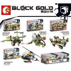 เลโก้จีน Sembo.11612-11615 ชุด Block Gold