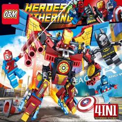 เลโก้จีน OBM.99334 ชุด Heroes Gathering 4in1