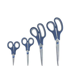 ชุดกรรไกรสแตนเลส อเนกประสงค์แพ็ค 4 ชิ้น สีน้ำเงิน (023552) (12-8493)
