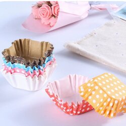 ถ้วยบราวนี่ใหญ่ เคลือบมัน คละสี 6x 6 ซม. 200 ใบ (09-6288)