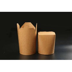 ถ้วยบะหมี่ฐานกลม กระดาษคราฟท์ 26 oz. ND-CK26K 25 ชิ้น (09-9082)