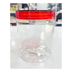 กระปุก Pet ใส ฝาเกลียวสีแดง 300- 49 ขนาด 419 ml. 1 ใบ (09-8226)