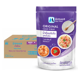 (ยกลัง) น้ำเชื่อม ตรา มิตรผล Mitr Phol Natural Cane Syrup ขนาด 800 ml. x12 ถุง (05-3747-11)
