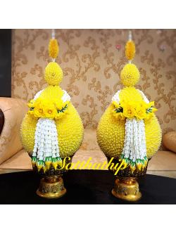 พานพุ่มดอกรักประดิษฐ์ [10"]