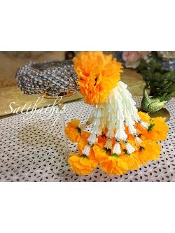 พวงมาลัยลูกปัด - พวงมาลัยลูกปัดสีเงิน - Garland