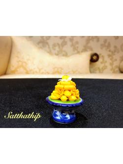 พานโมเดลขนมไทย ประดิษฐ์จากดิน - พานขนมมงคล ประดิษฐ์จากดิน - พานขนมไทย ดินปั้น