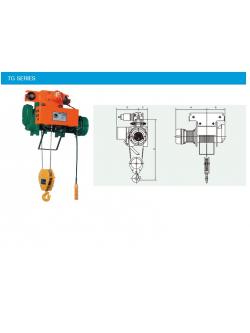 รอกสลิงไฟฟ้า Black Bear รุ่น TGL-500DB ขนาด 5 ตัน ยกสูง 6 เมตร 1 สปีด ไฟ 380 VAC. 3 PH