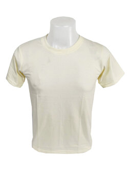 เสื้อยืดคอกลม สีครีม