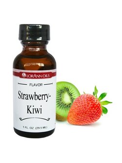 Lorann Super Strength Strawberry-Kiwi Flavor 1 oz. กลิ่นสตรอเบอรี่-กีวีเข้มข้น (06-7649)
