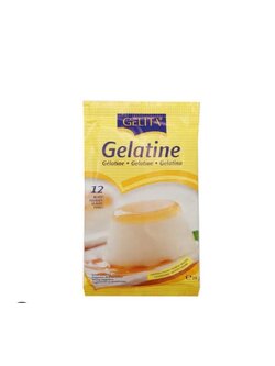 Gelita Gelatin Sheet เจลาตินแผ่น 20 g. (12 แผ่น)