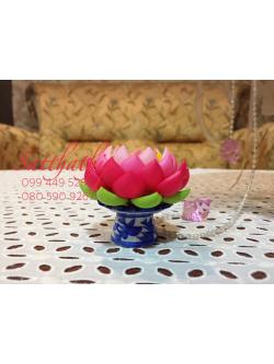 ถาดบัว ประดิษฐ์จากดิน - ฐานบัว ประดิษฐ์จากดิน - พานบัว ประดิษฐ์จากดิน - ถาดบัวดินปั้น - ฐานบัวดินปั้น - พานบัวดินปั้น - ฐานรองพระ - Tray