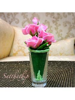 กรวยดอกกุหลาบ ประดิษฐ์จากดิน - ดอกกุหลาบ - Rose flower