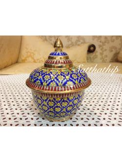 โกศอัฐิ เบญจรงค์ - โถ เบญจรงค์ - โถบรรจุอัฐิ