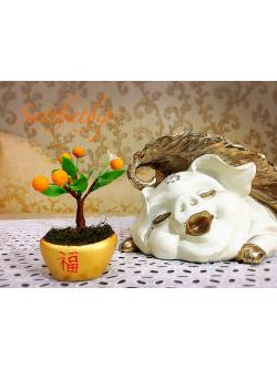 ต้นส้ม - ต้นส้ม ประดิษฐ์จากดิน - Orange Tree