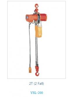 รอกโซ่ไฟฟ้า 2 ตัน Black Bear รุ่น YSL-200 ขึ้น-ลง อย่างเดียว โซ่ยาว 3 เมตร ไฟ 380 VAC 3 เฟส