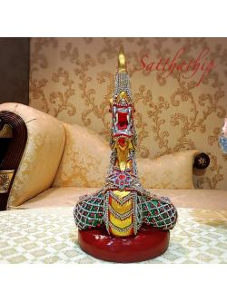 พญานาค (ปูนปั้น แต่งองค์) - Nāga