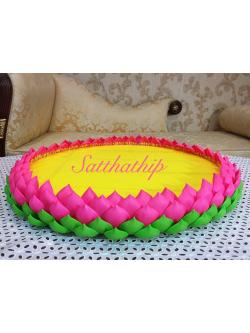 ถาดบัว ประดิษฐ์จากดิน - ฐานบัว ประดิษฐ์จากดิน - พานบัว ประดิษฐ์จากดิน - ถาดบัวดินปั้น - ฐานบัวดินปั้น - พานบัวดินปั้น -Tray