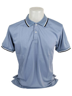 เสื้อโปโล เสื้อโปโลสีเทา แขนจั๊ม