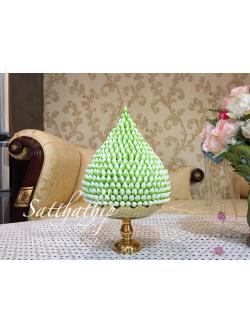 พานพุ่มดอกบัวประดิษฐ์ [8 นิ้ว 6,000 บาท/คู่]