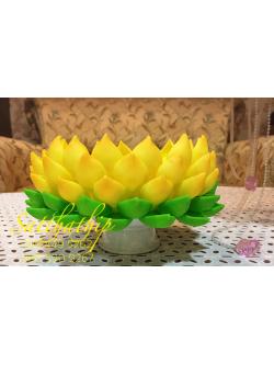 ถาดบัว ประดิษฐ์จากดิน - ฐานบัว ประดิษฐ์จากดิน - พานบัว ประดิษฐ์จากดิน - ถาดบัวดินปั้น - ฐานบัวดินปั้น - พานบัวดินปั้น - ฐานรองพระ - Tray