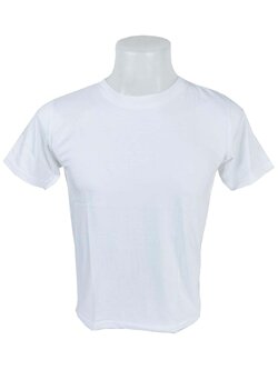 เสื้อยืดคอกลม สีขาว