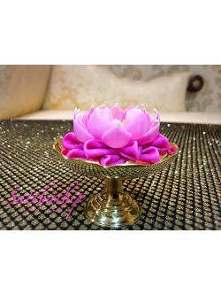 ถาดบัว ประดิษฐ์จากดิน - ฐานบัว ประดิษฐ์จากดิน - พานบัว ประดิษฐ์จากดิน - ถาดบัวดินปั้น - ฐานบัวดินปั้น - พานบัวดินปั้น -Tray