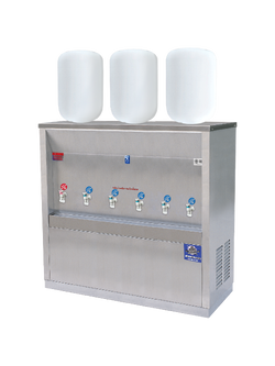 ตู้ทำน้ำร้อน น้ำเย็นสแตนเลส แบบเติมน้ำ แผงร้อน รุ่น MCH-6PW-1 (ไม่รวมถังน้ำ)