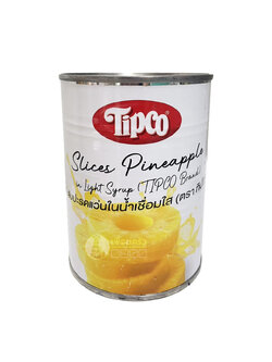 สับปะรดแว่นในน้ำเชื่อม ตราทิปโก้ Tipco Sliced Pineapple in light Syrup 567 g. (05-8472)