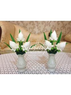 แจกันดอกบัวประดิษฐ์