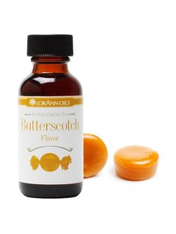 Lorann Super Strength Butter Scotch Flavor 1 oz. กลิ่นบัตเตอร์สก็อตช์เข้มข้น (06-7641)