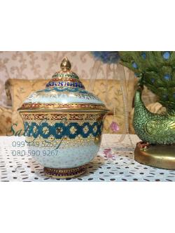 [สินค้าหมด-sold out***] โกศอัฐิ เบญจรงค์ - โถ เบญจรงค์ - โถบรรจุอัฐิ