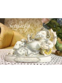 พระพิฆเนศ ปางเสวยสุข (เรซิ่น แต่งองค์) - Ganesha: Lord of Success