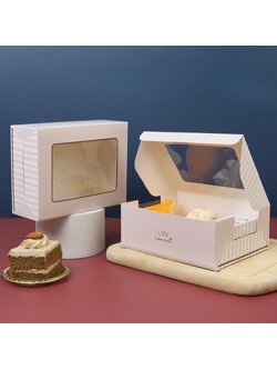 กล่องสแน็คบ็อกซ์หน้าต่างลาย Little Moment 20 ใบ Snack Box 12 x 16 x 5.5 cm. 20 pieces (ฺฺBX) (09-9094)