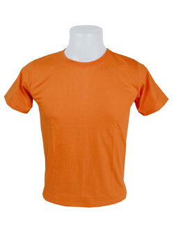 เสื้อยืดคอกลม สีส้ม