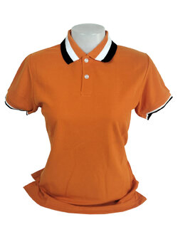 เสื้อโปโลหญิง สีส้ม