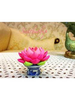 ถาดบัว ประดิษฐ์จากดิน - ฐานบัว ประดิษฐ์จากดิน - พานบัว ประดิษฐ์จากดิน - ถาดบัวดินปั้น - ฐานบัวดินปั้น - พานบัวดินปั้น - ฐานรองพระ - Tray