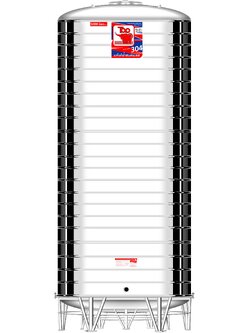 แทงค์น้ำสเตนเลส ตราท๊อปช้าง พื้นนูนทรงมาตรฐาน ปริมาตร 5000 ลิตร รุ่น TR 5000 **แถมลูกลอยฟรี**