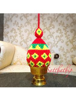 พานพุ่มดอกบานไม่รู้โรย/พานพุ่มดอกบานไม่รู้โรยประดิษฐ์ (พลาสติก) - Phan bush