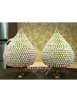 พานพุ่มดอกบัวประดิษฐ์ [10 นิ้ว 7,500 บาท/คู่]